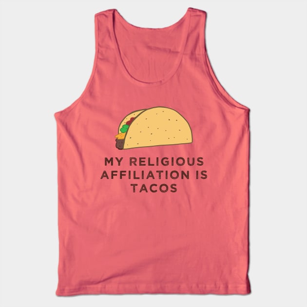 Tacos Cult Tank Top by theunderfold